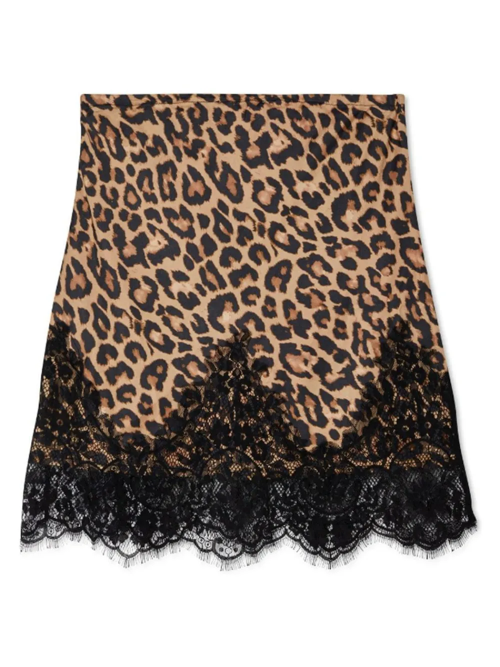 Hot Never Fully Dressed Brown Leopard Print Lace Maeva Skirt