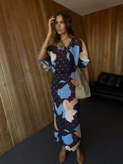 Never Fully Dressed Brown Sunshine Tilly Dress^Women Maxi Dresses