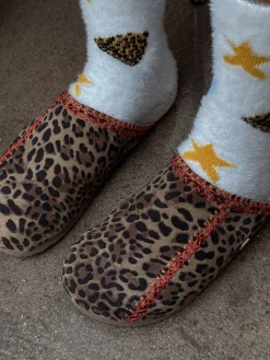 Never Fully Dressed Brown Leopard Print Mule Slippers^Women All Night & Lounge|Slippers