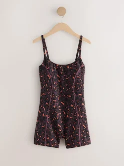 Best Never Fully Dressed Burgandy Leopard Unitard