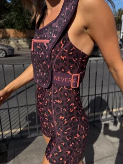 Never Fully Dressed Burgandy Leopard Running Vest^Women Bags