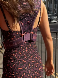 Never Fully Dressed Burgandy Leopard Running Vest^Women Bags