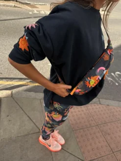 Never Fully Dressed Navy Corazon Sling Cross Body Bum Bag^Women Bags