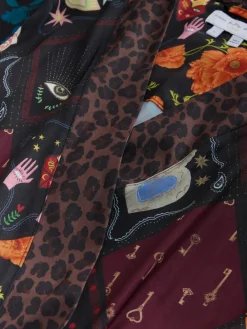 Never Fully Dressed Night Garden Satin Long Line Robe^Women Bathrobes|All Night & Lounge