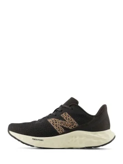 Discount New Balance Womens Fresh Foam Arishi V4 Trainers Black/Animal