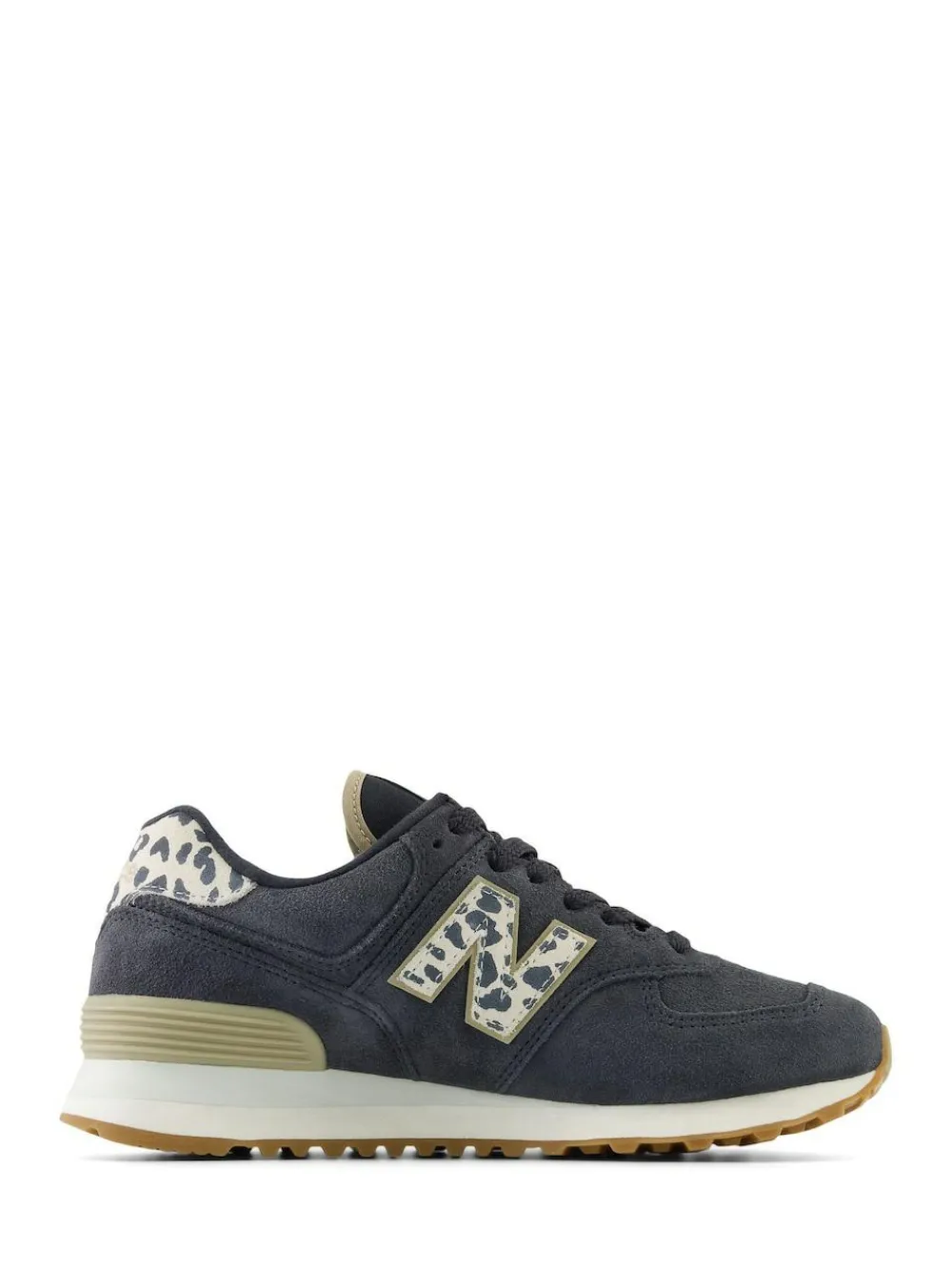 Outlet New Balance Black/Leopard Print 574 Trainers