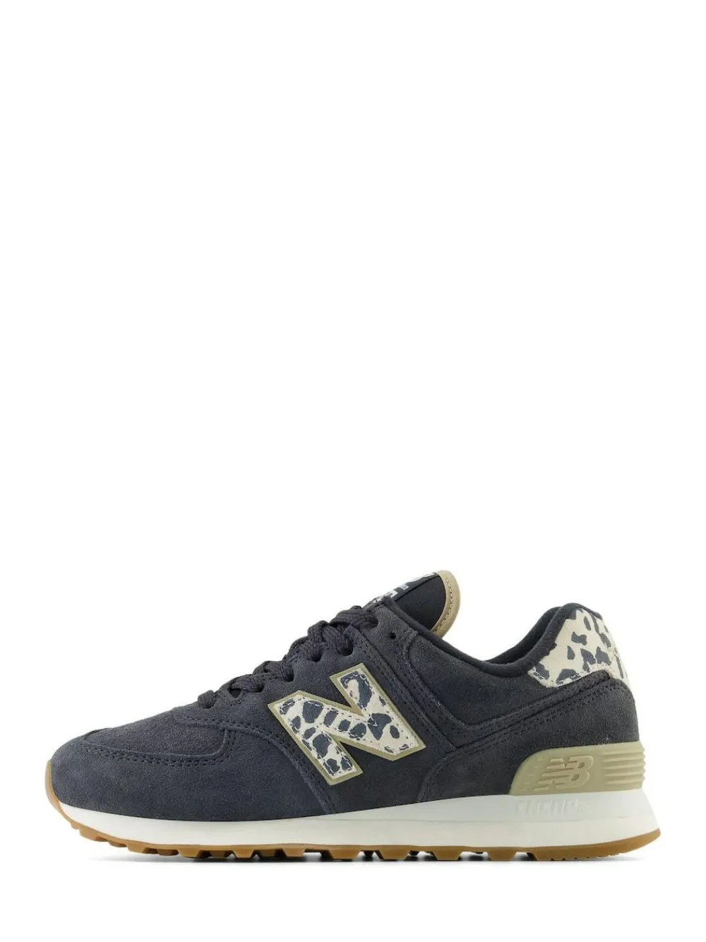 Outlet New Balance Black/Leopard Print 574 Trainers