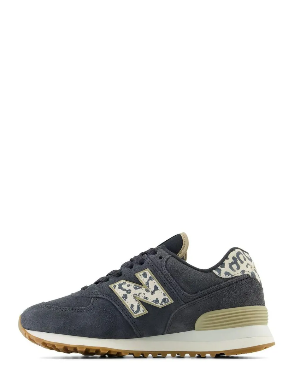 Outlet New Balance Black/Leopard Print 574 Trainers