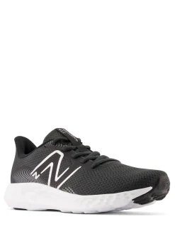 Outlet New Balance Womens 411 Trainers Black/White