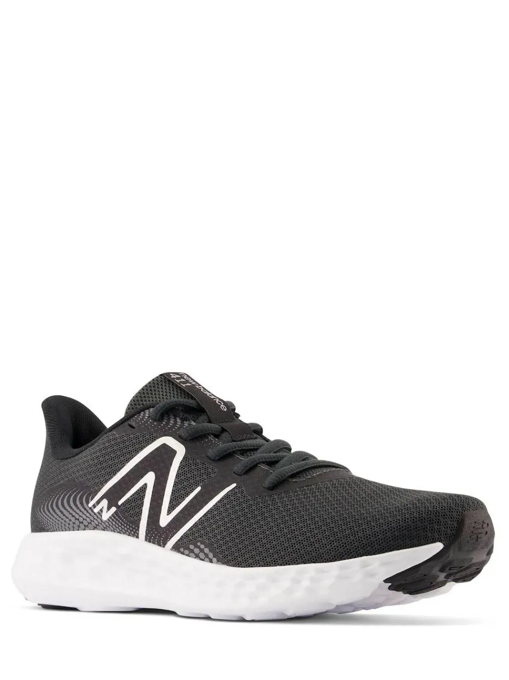 Outlet New Balance Womens 411 Trainers Black/White