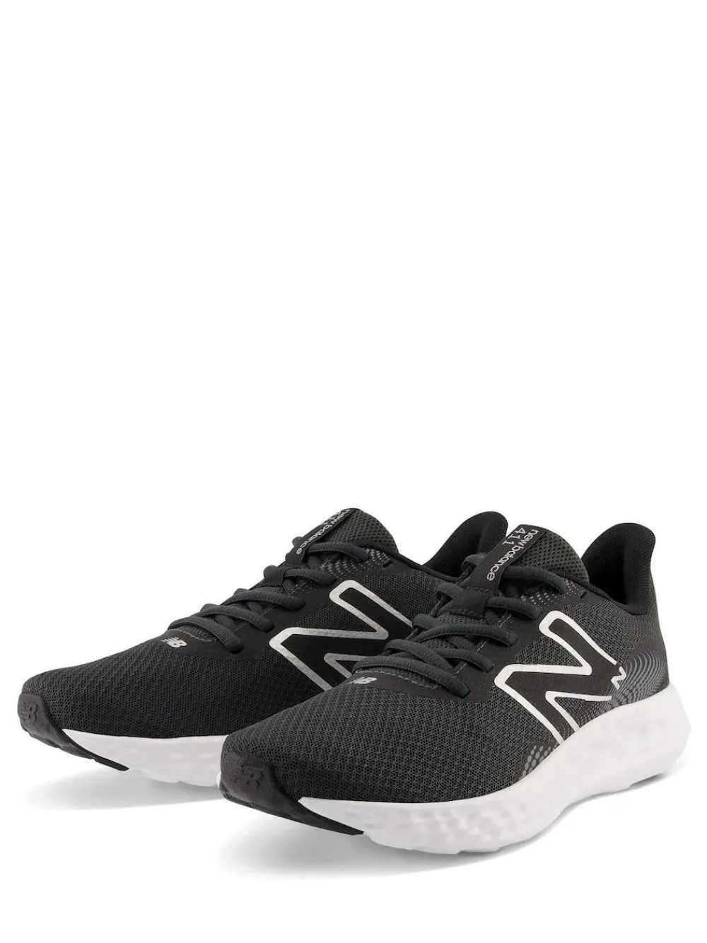 Outlet New Balance Womens 411 Trainers Black/White