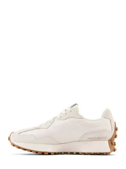 Outlet New Balance White/Leopard Print 327 Trainers