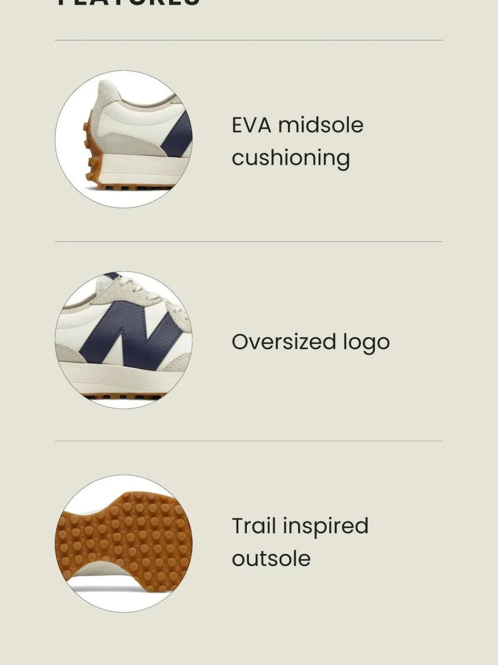 New Balance White/Navy Blue 327 Trainers^Women Sneakers|Sportswear