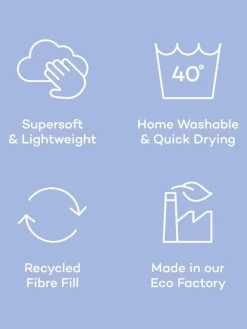 Night Lark 10.5 Tog Coverless Duvet and Pillowcase Set