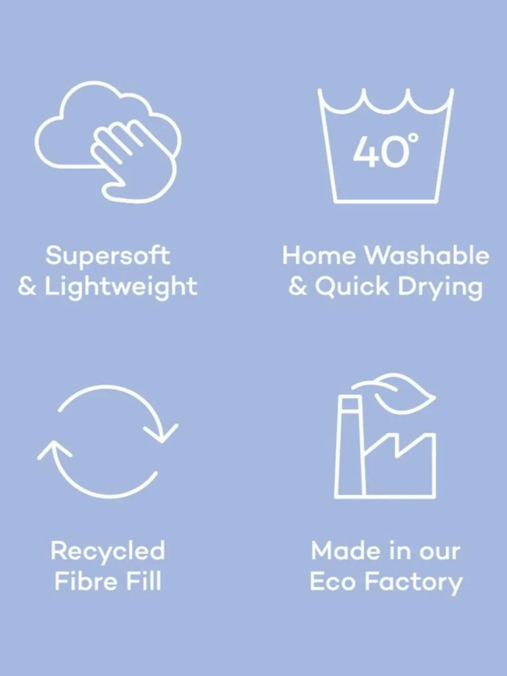 Night Lark 10.5 Tog Coverless Duvet and Pillowcase Set