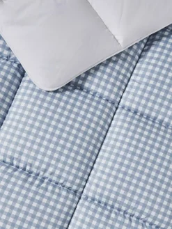 Hot Night Lark Gingham 10.5 Tog Coverless Duvet 10.5 Tog Set Blue