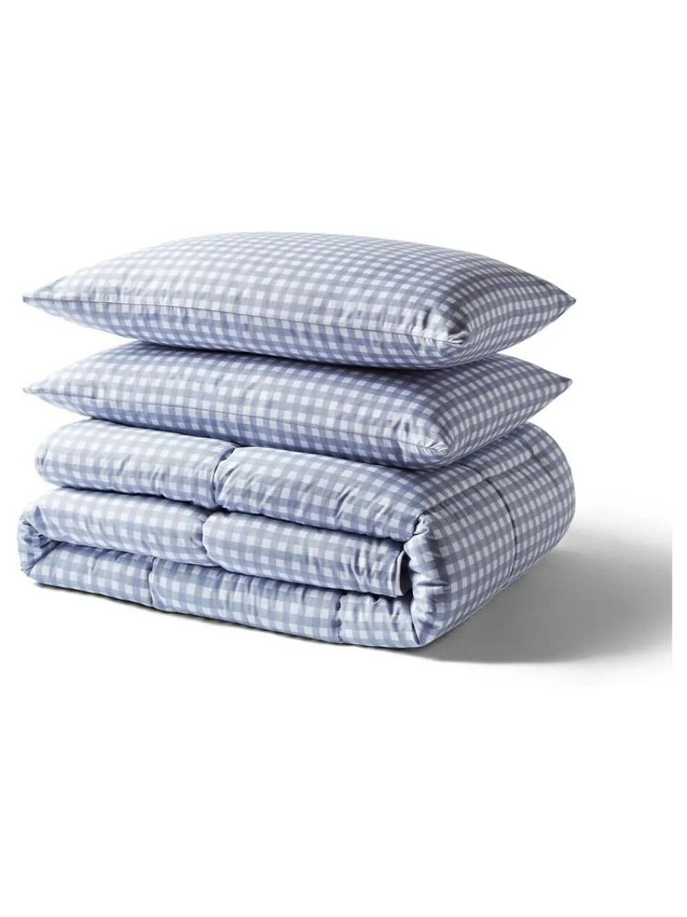 Night Lark Gingham 4.5 Tog Coverless Duvet Set^ Duvets & Pillows|Comforters & Pillows