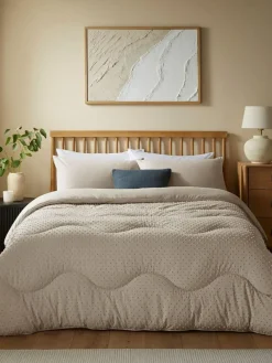 Sale Night Lark Natural Oat 4.5 Tog Coverless Duvet and Pillowcase Set