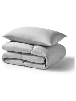 Night Lark Seersucker Coverless Duvet and Pillowcase 10.5 Tog Set^ Duvets & Pillows|Comforters & Pillows