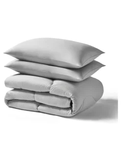 Night Lark Seersucker Coverless Duvet and Pillowcase 10.5 Tog Set^ Duvets & Pillows|Comforters & Pillows