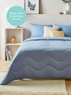 Night Lark Tufted Dot Coverless 10.5 Tog Duvet and Pillowcase Set^ Duvets & Pillows|Comforters & Pillows