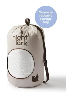 Night Lark Tufted Dot Coverless 10.5 Tog Duvet and Pillowcase Set White