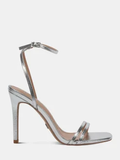 Hot Novo Wide Fit MATILDA Strappy Heeled Sandals Silver