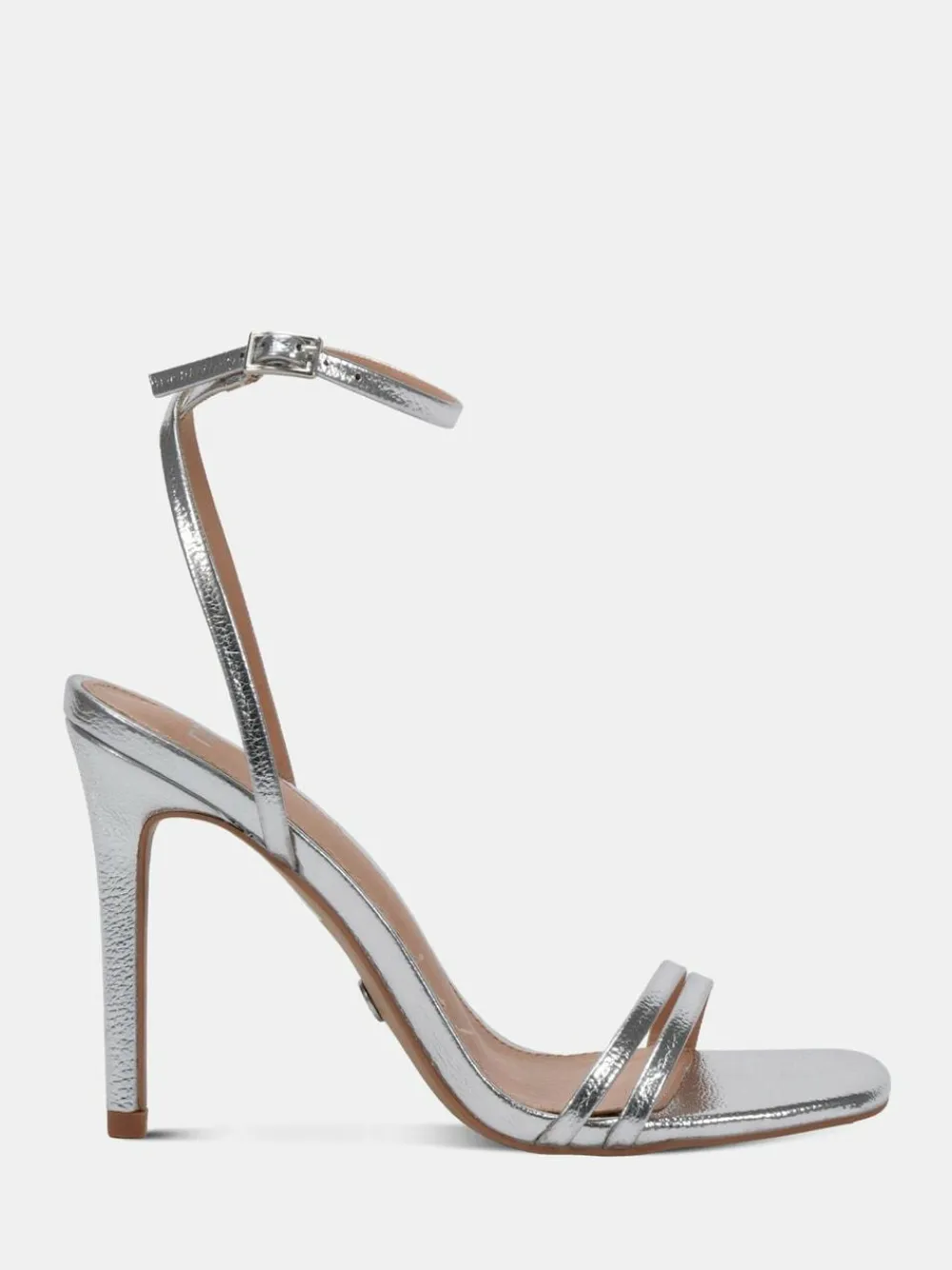 Hot Novo Wide Fit MATILDA Strappy Heeled Sandals Silver