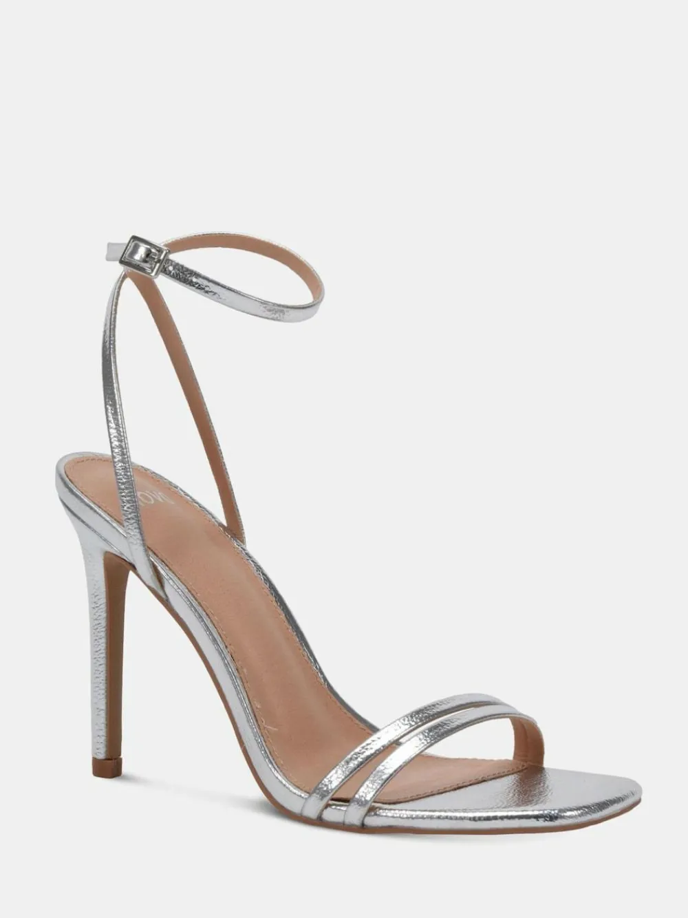 Hot Novo Wide Fit MATILDA Strappy Heeled Sandals Silver