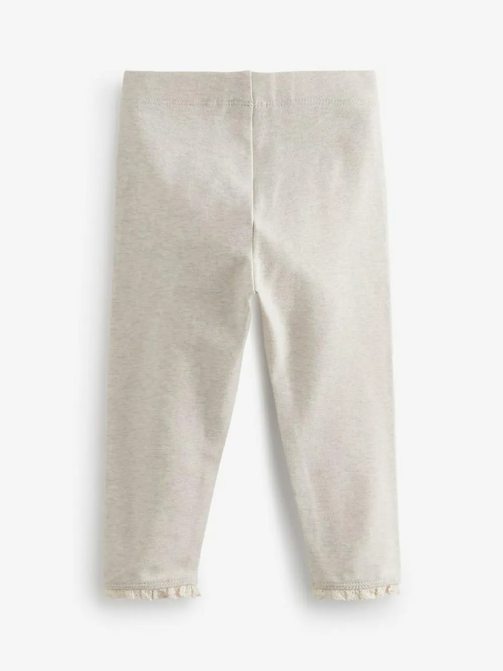 Next Oatmeal Cream Lace Trim Leggings (3mths-7yrs)
