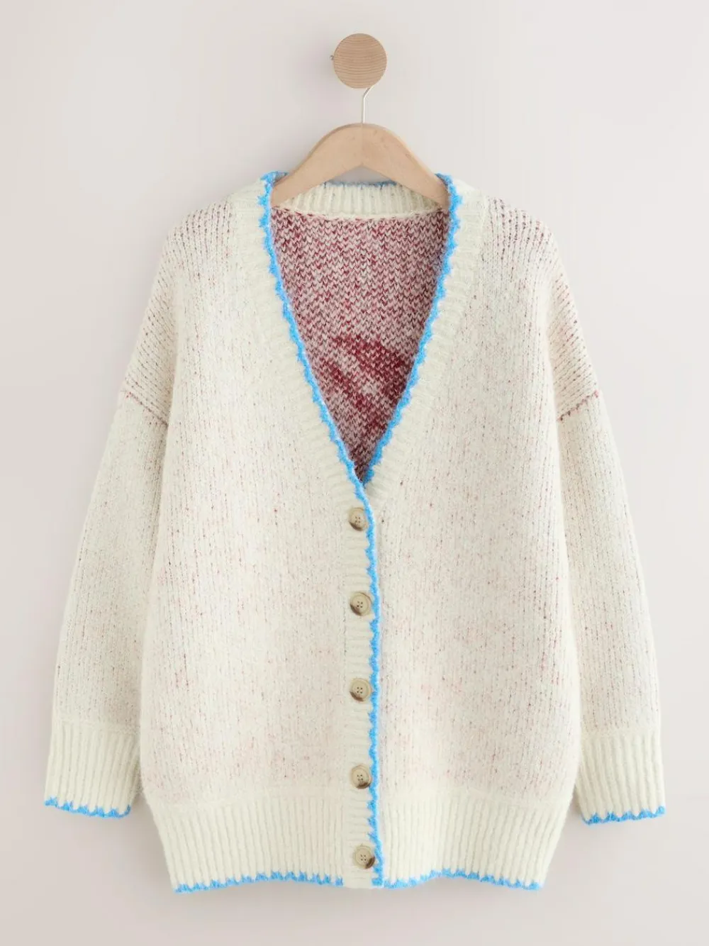 Next Oatmeal Lobster Button Cardigan