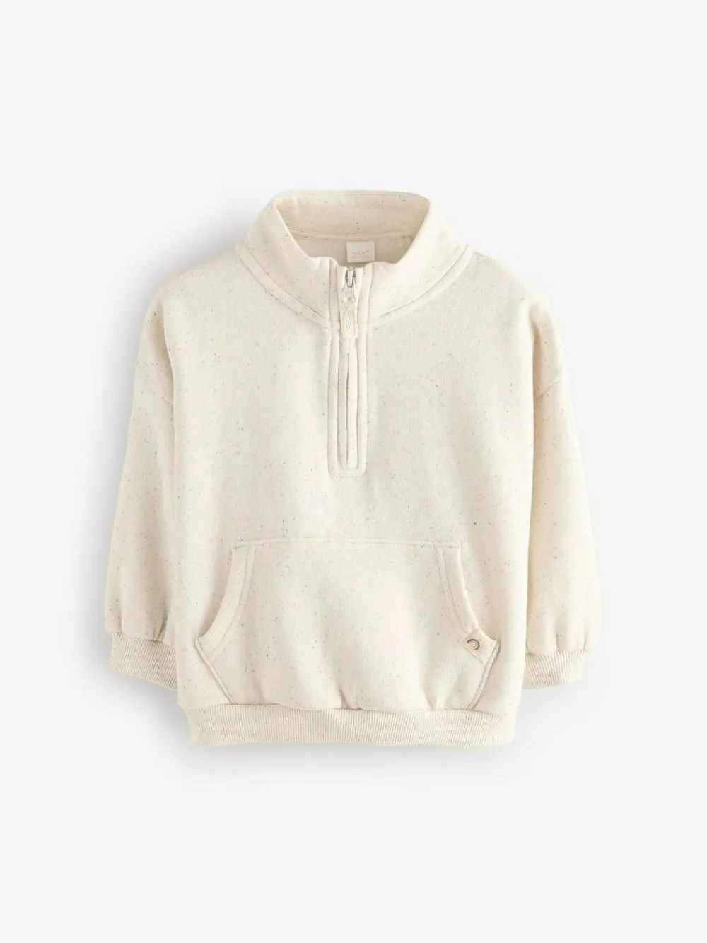 Next Oatmeal Quarter Zip Sweatshirt (3mths-7yrs)^ Baby Girls|Baby Girls