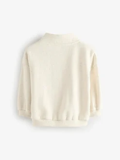 Next Oatmeal Quarter Zip Sweatshirt (3mths-7yrs)^ Baby Girls|Baby Girls