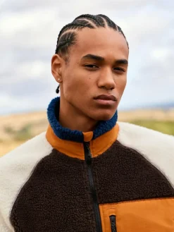 Next Colourblock Zip Through Funnel Fleece^ Sweatshirts & Hoodies|Sweatshirts & Hoodies