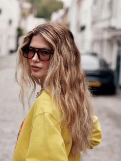 Sale Next Ochre Yellow Graphic Farmers Market Crew Neck Sweatshirt