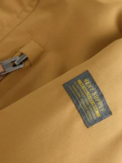 New Next Ochre Yellow Waterproof Borg Lined Parka Coat (3mths-7yrs)