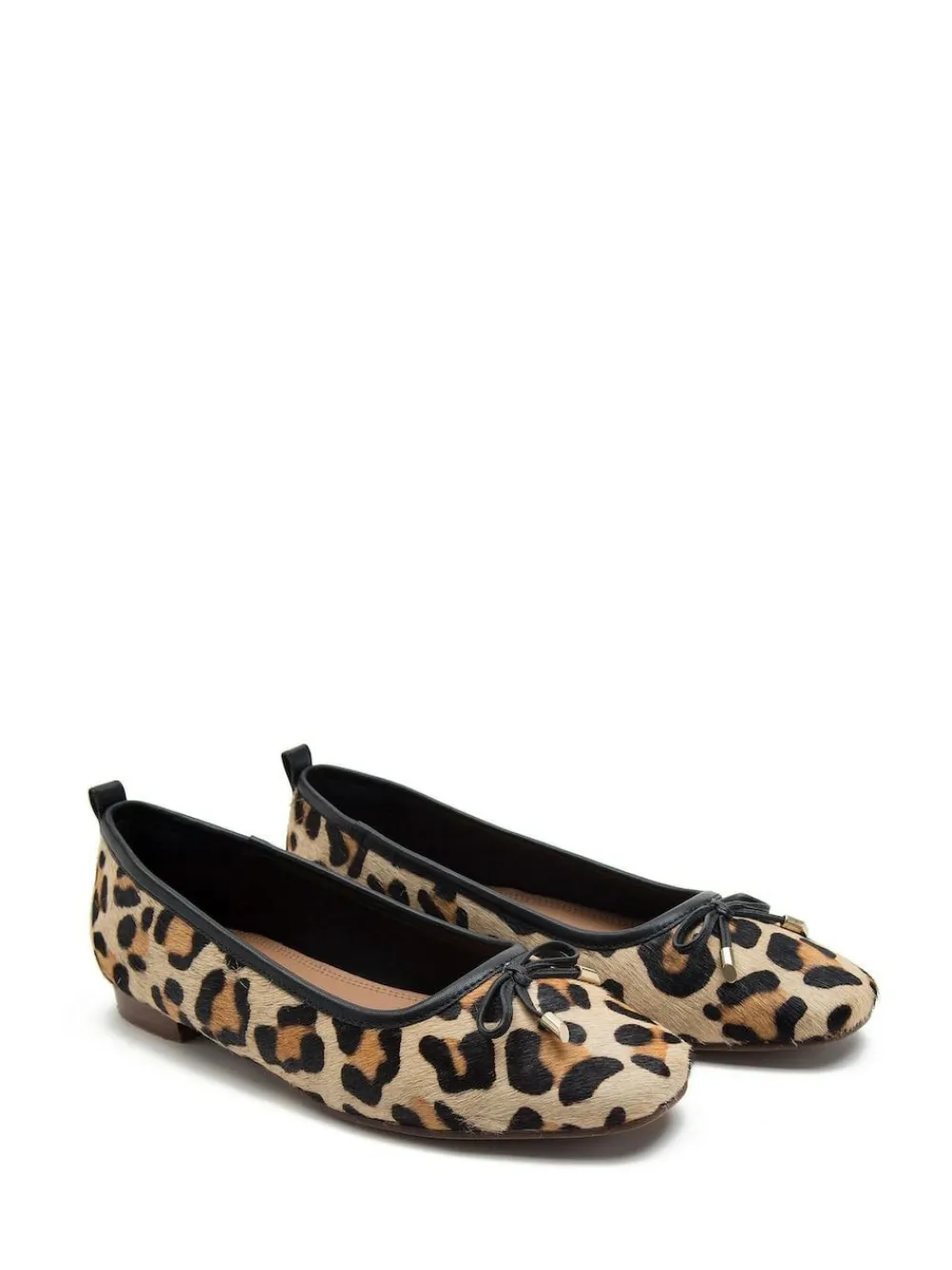 Off The Hook Animal Pinner Leather Leopard Print Ballerinas^Women Flats