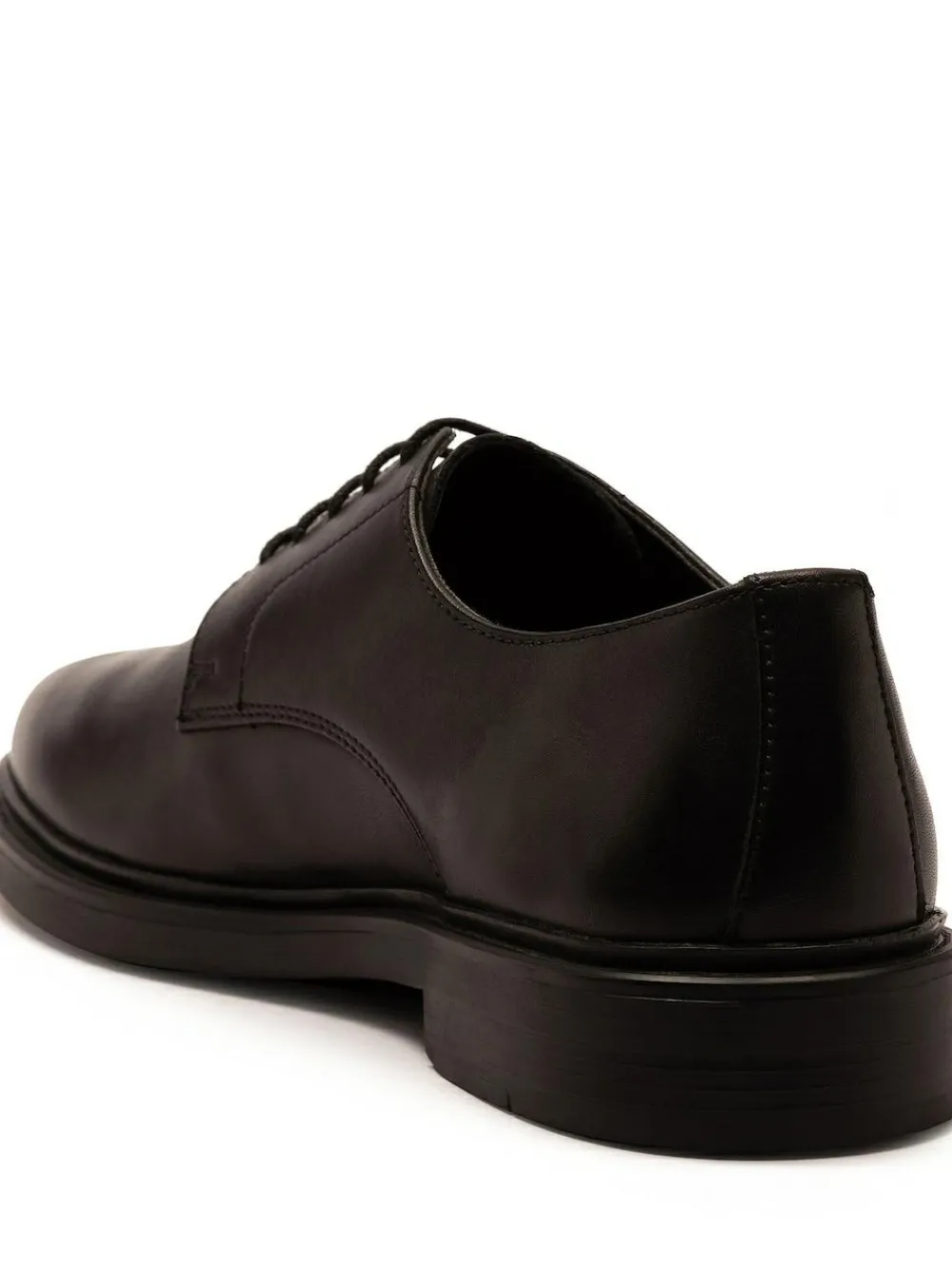 Clearance Off The Hook Black Bourne Leather Lace-Up Derby Shoes