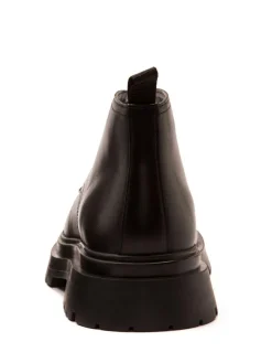 Clearance Off The Hook Black Hardrock Leather Lace-Up Chukka Ankle Boots