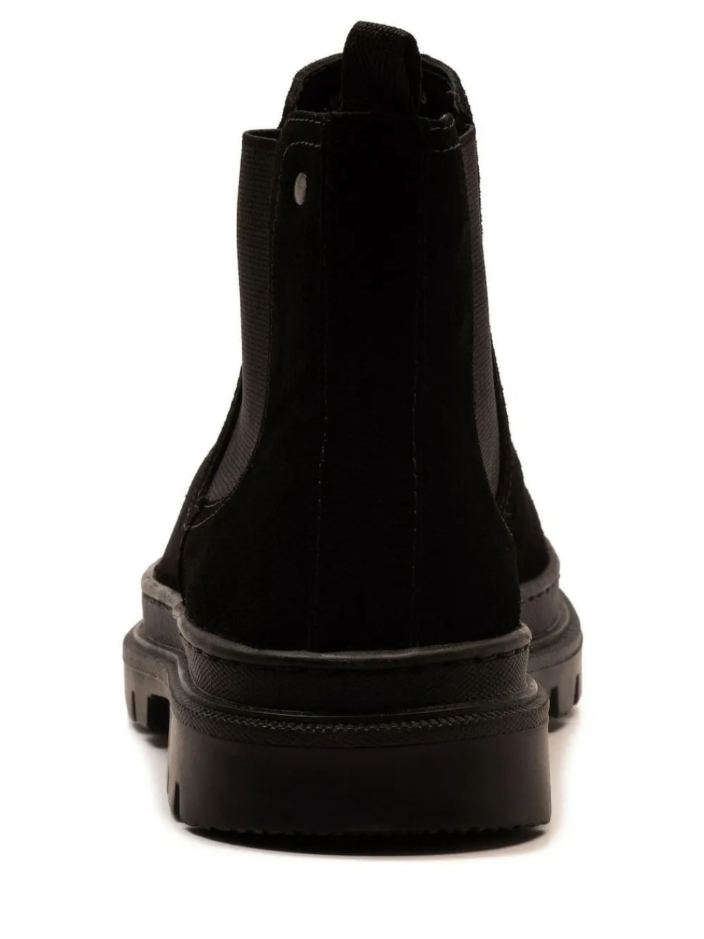 Clearance Off The Hook Harrison Suede Leather Formal Chelsea Boots Black