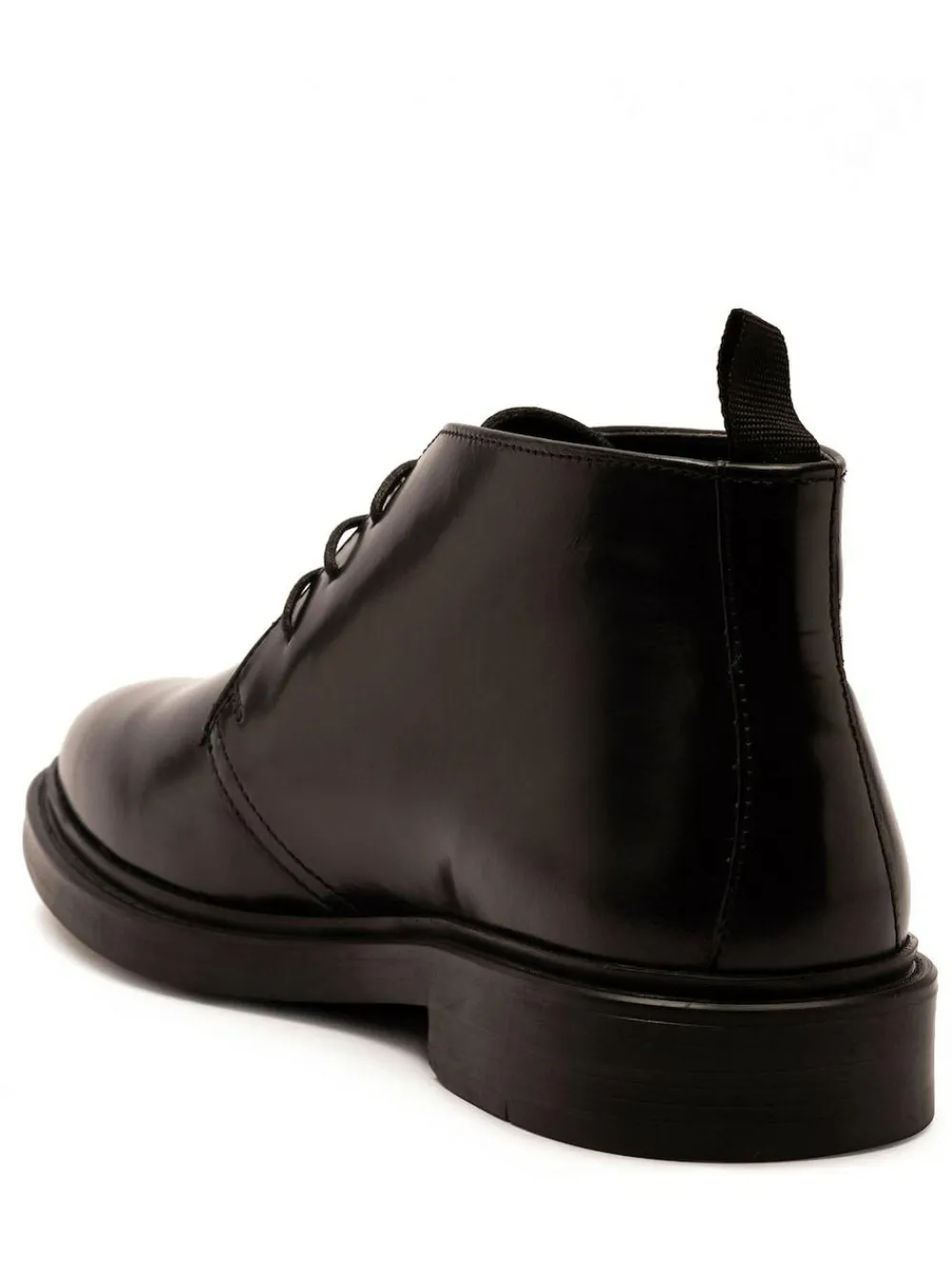 Off The Hook Black Loki Black Leather Lace-Up Boots^ Boots|Boots