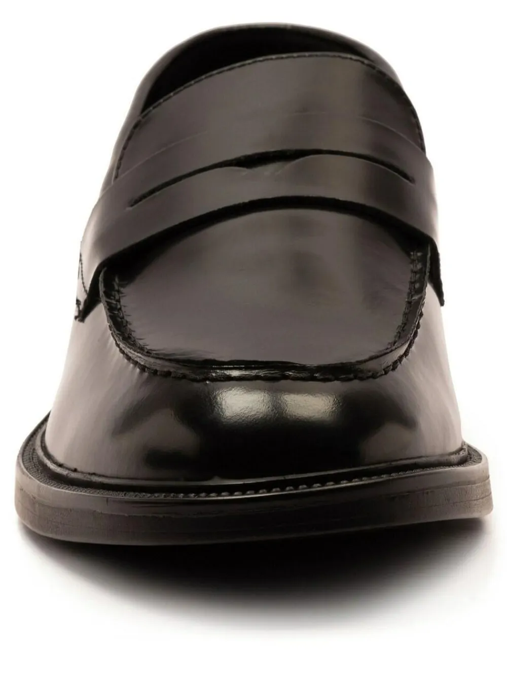 Off The Hook Black Perry Loafer Smooth Leather Shoes^ Shoes