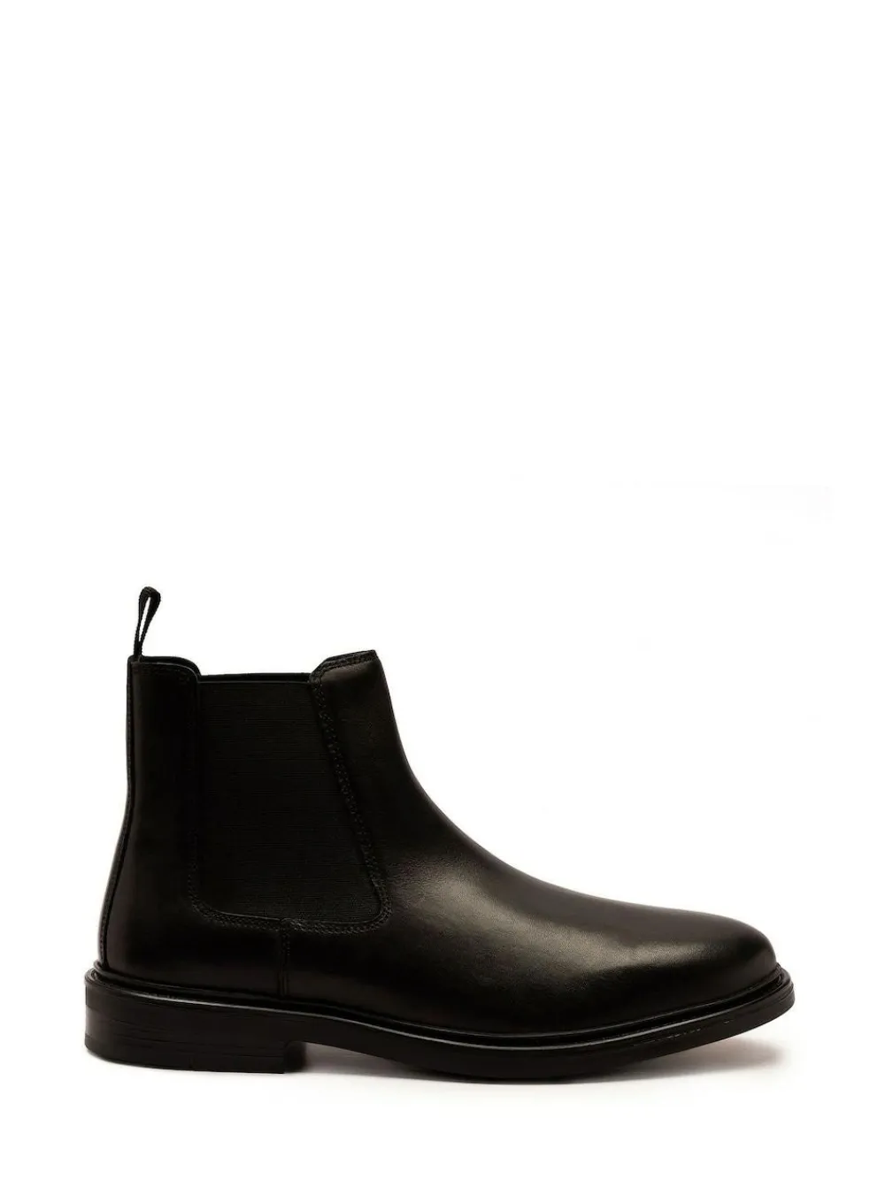 Off The Hook Black Torrance Leather Slip-On Chelsea Boots^ Boots|Boots