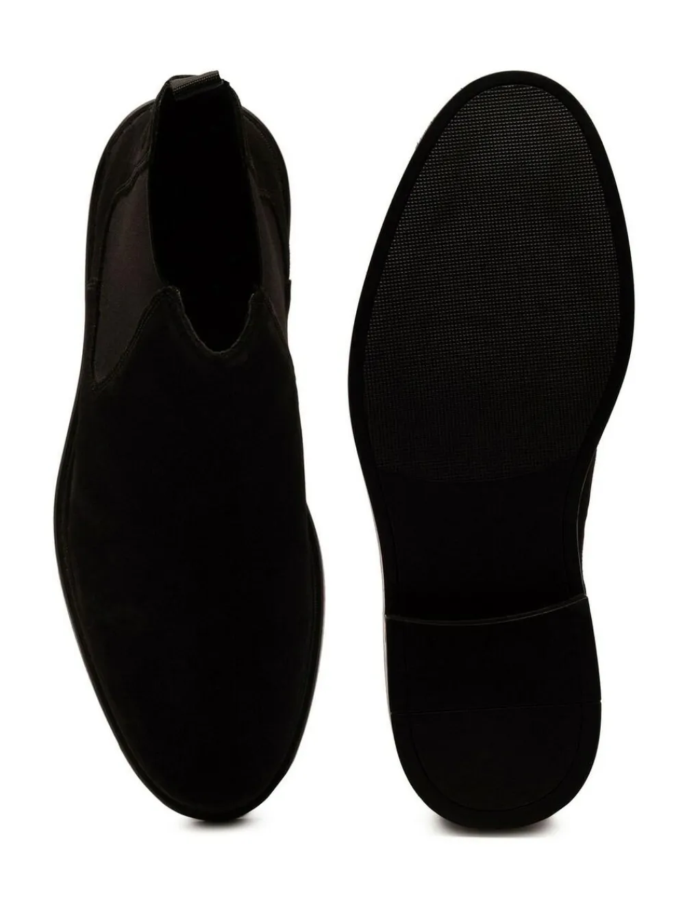 Off The Hook Black Torrance Suede Leather Slip-On Chelsea Boots^ Boots|Boots