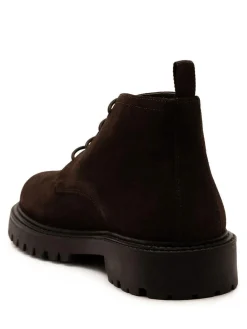 Sale Off The Hook Brown Axel Suede Chukka Ankle Lace Up Boots