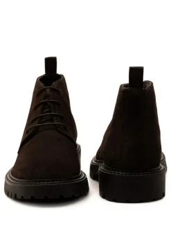 Sale Off The Hook Brown Axel Suede Chukka Ankle Lace Up Boots