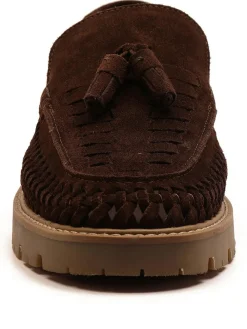 New Off The Hook Brown Floyd Loafers Tassel Formal Casual Slip On Leather Shoes