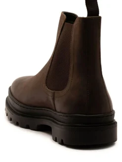 Off The Hook Brown Harrison Slip On Chelsea Leather Boots^ Boots|Boots