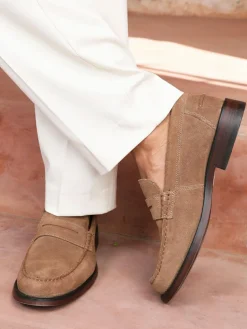 Best Off The Hook Monro Loafer Formal Casual Slip-On Leather Shoes Brown