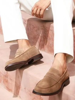 Best Off The Hook Monro Loafer Formal Casual Slip-On Leather Shoes Brown